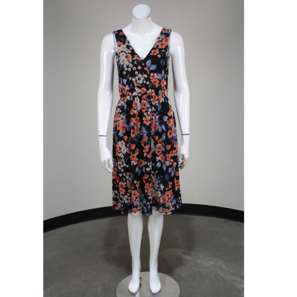 Sunday in Brooklyn floral mesh mid length dress